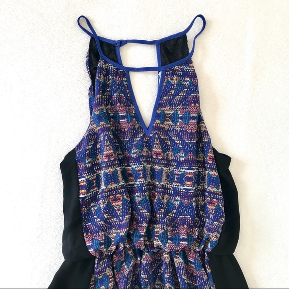 Lush Abstract Print Blouson Skater Dress 🖤 - Picture 3 of 7